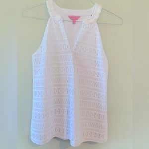 Lilly Pulitzer white top. Size XS
